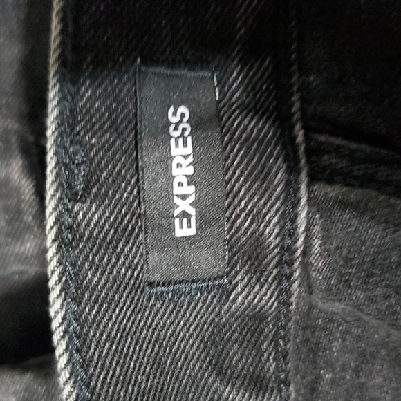 Express Gray Flare Wide Leg Jeans - Picture 10 of 11